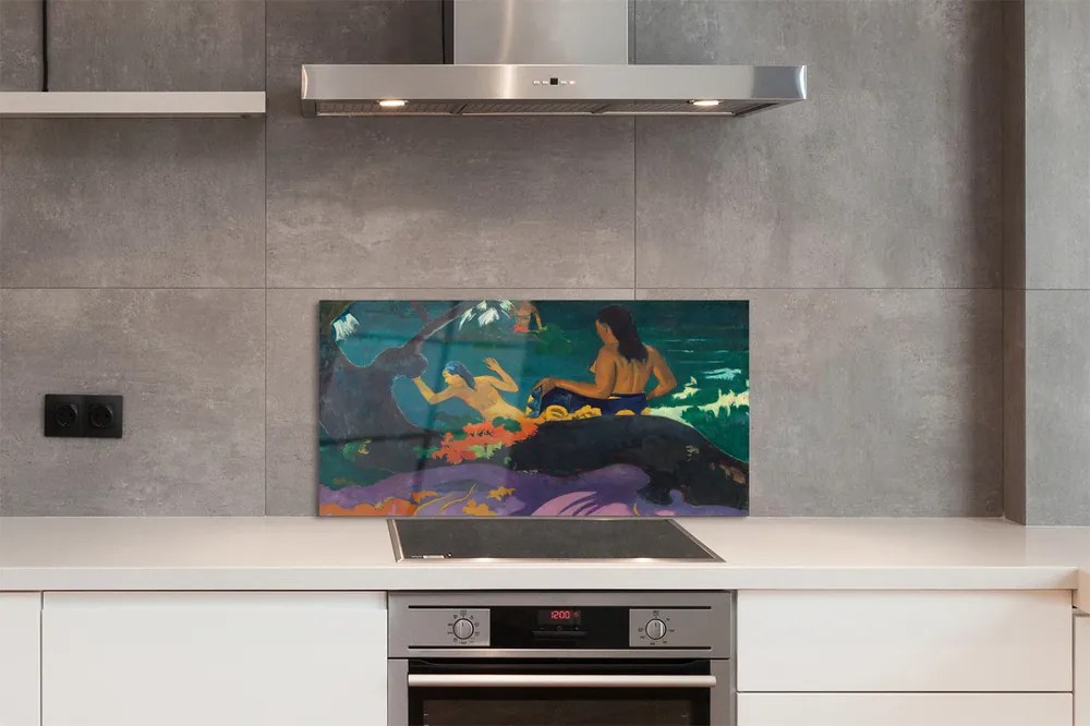 Sklenený obklad do kuchyne Art pôsobí na jazere 100x50 cm