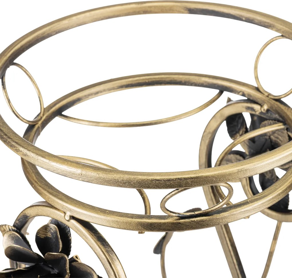 STOJAN NA KVETINÁČ QUINCY 90,5X40 CM ZLATÁ