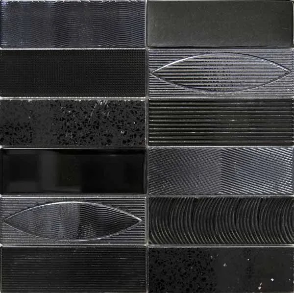 Mozaika Geo Negro 30x30