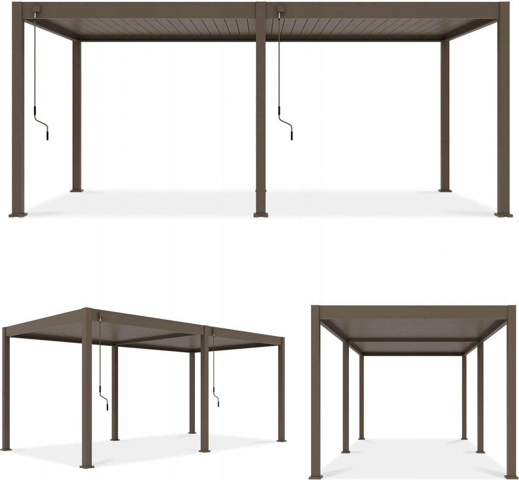 Záhradná pergola na terasu Zastrešenie terasy Elegance 3x6 Aluminium Gutroof