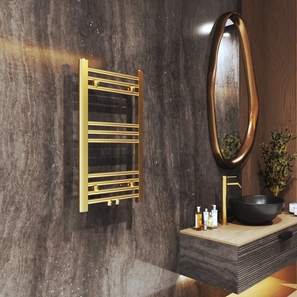 Gamma Simple, vykurovacie teleso 400x700 mm, 234 W, zlatá matná, GMA-SIMP-7040-BGD