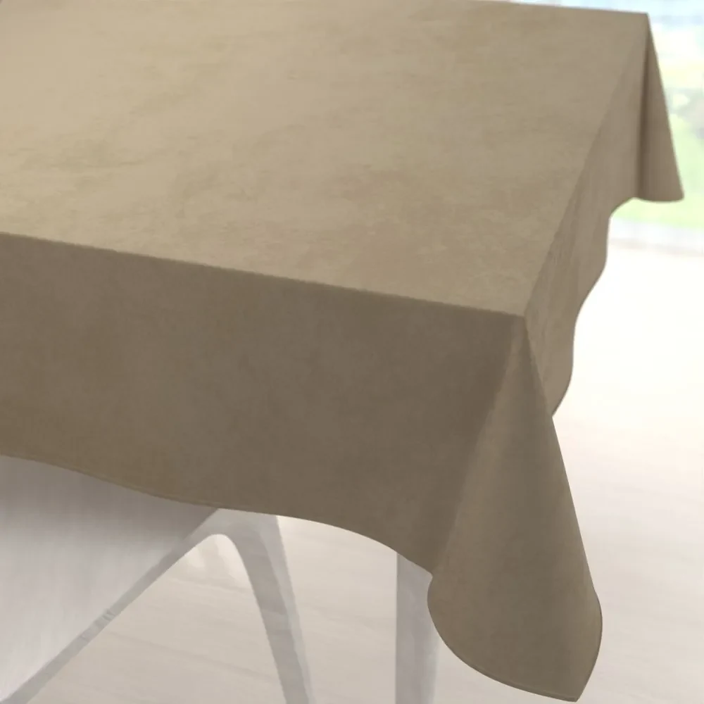 Biante Zamatový štvorcový obrus Velvet Prémium SVP-026 Kávovo béžový 130x130 cm