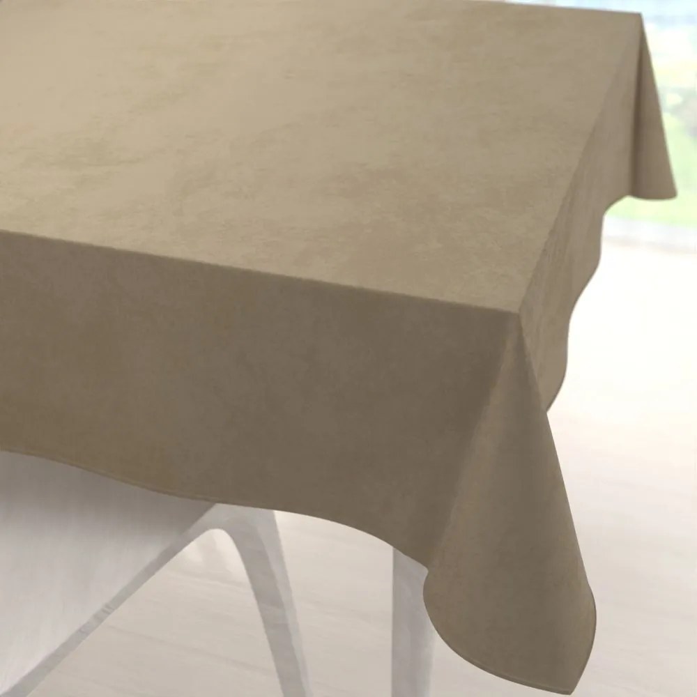 Biante Zamatový štvorcový obrus Velvet Prémium SVP-026 Kávovo béžový 80x80 cm