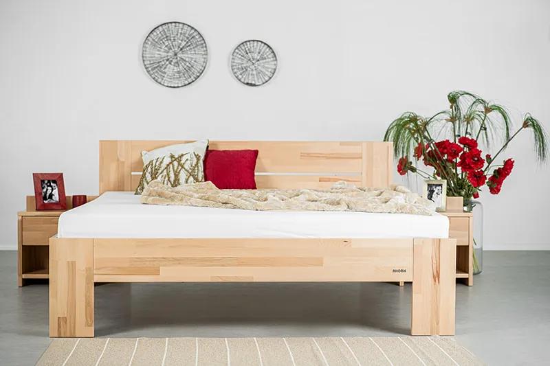Manželská drevená posteľ z buku Vento, 180x200 cm, Olejový vosk