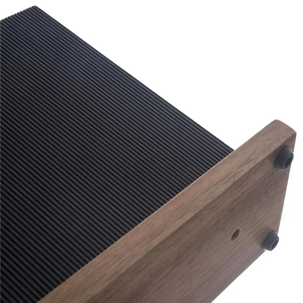 Orion Magnetický stojan na nože, čierny s drevom