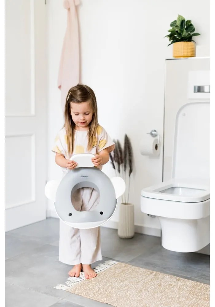 Tmavosivé detské WC sedadlo Dark grey – Kindsgut