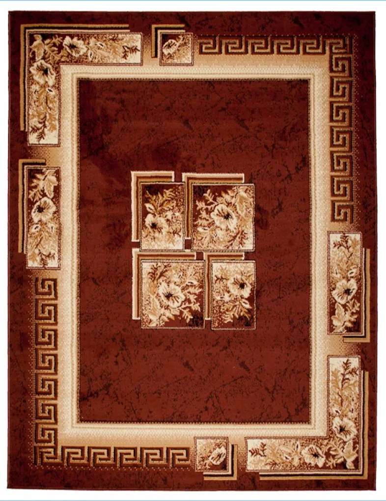 Kusový koberec ATLAS quatro - hnedý/béžový