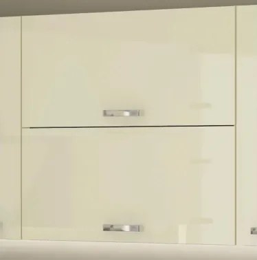 Horná kuchynská skrinka Karmen 80GU, 80 cm, svetlo šedá/krémová%