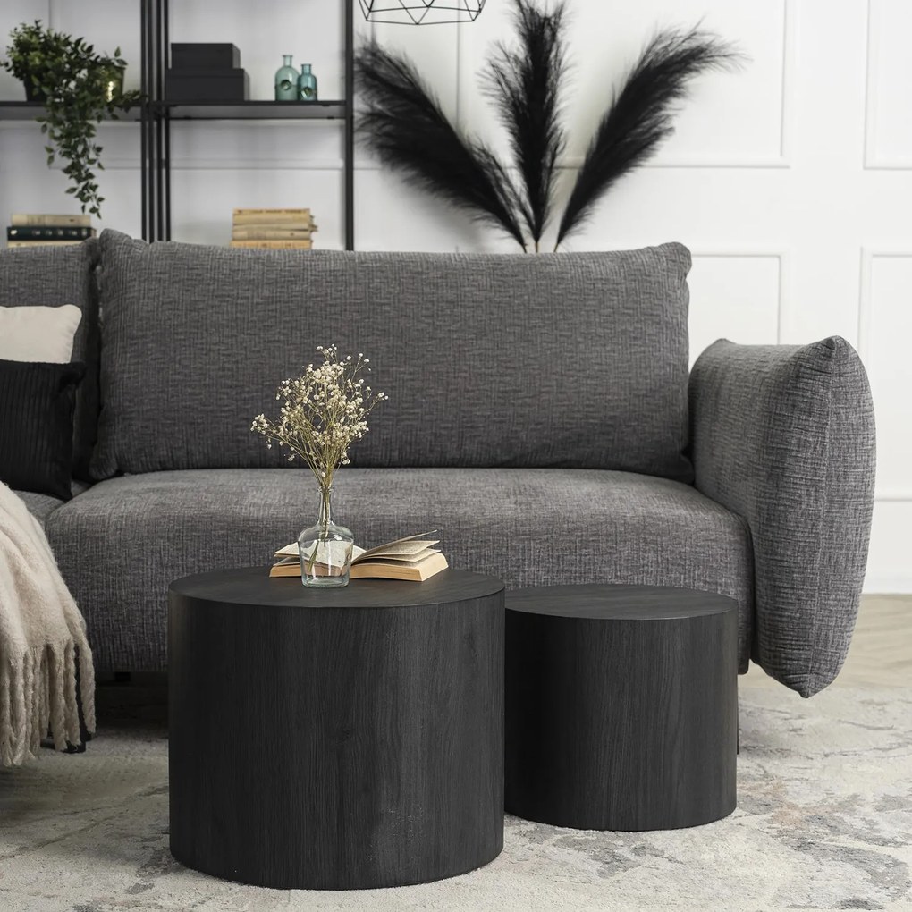 Set 2 ks konferenčných stolíkov Liloo (čierna) . Akcia -21%. Vlastná spoľahlivá doprava až k Vám domov. 1129183