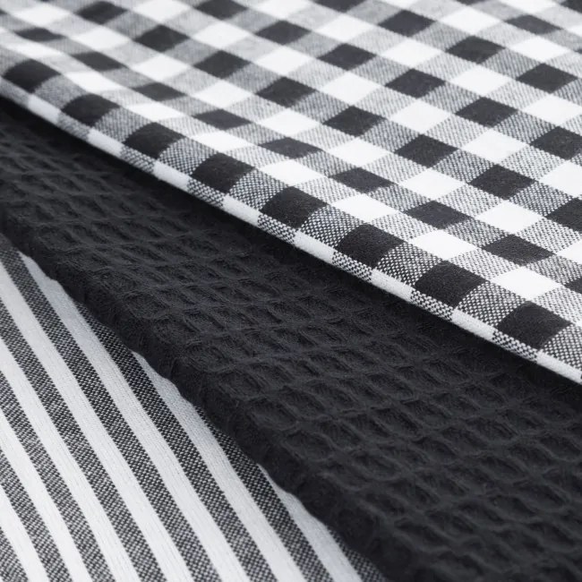 Sada kuchynských utierok LUCY čierna