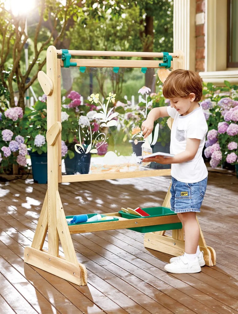 Hračky na záhradu - Vonkajší výtvarný stojan