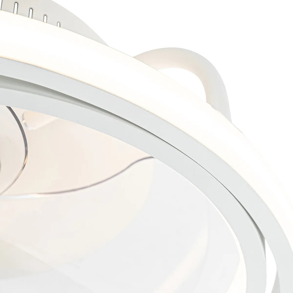Biely stropný ventilátor vrátane LED s diaľkovým ovládaním - Kees