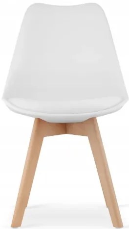 Jedálenská zostava TODI 60cm okrúhly stolový set biely+ 2 stoličky MARK biele