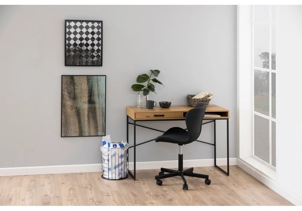 Pracovný stôl v dekore divokého duba Actona, 110 x 45 cm