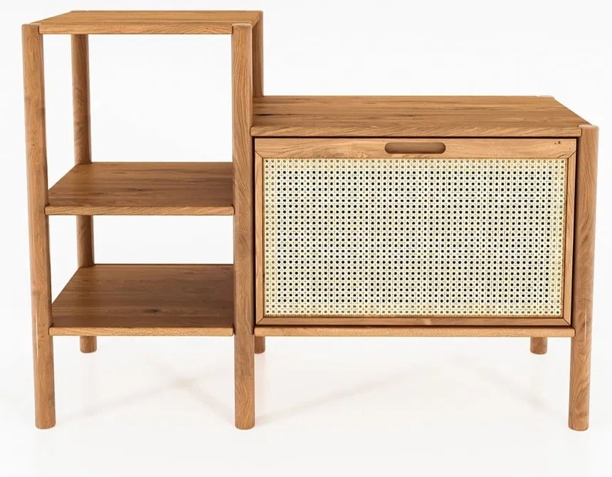 Knižnica z dubového dreva v prírodnej farbe 115x86 cm Pola - The Beds