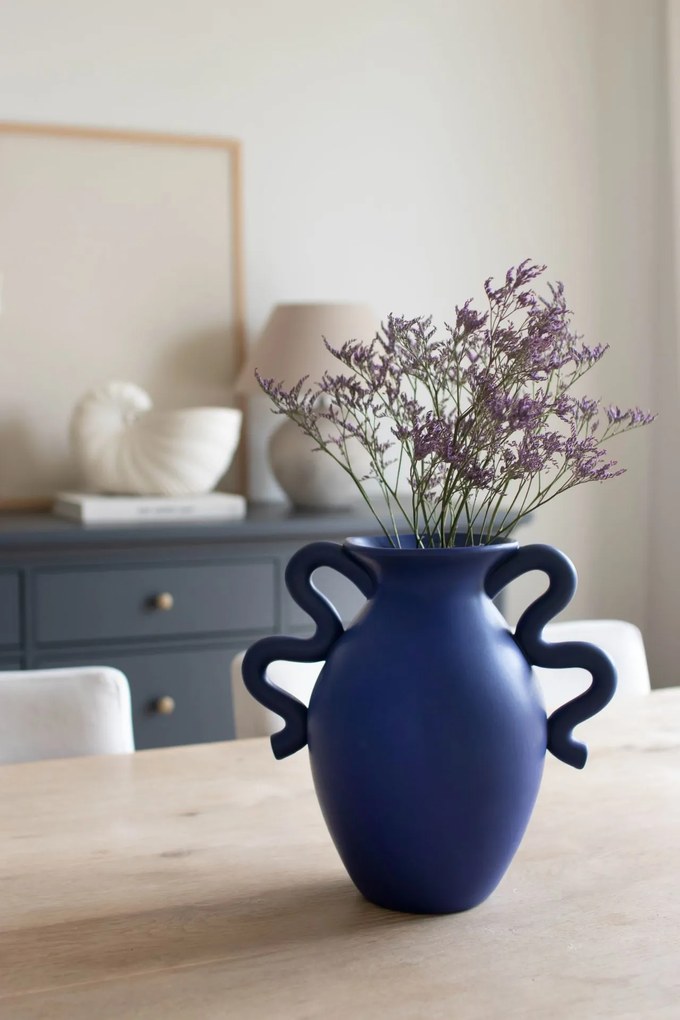 Ferm Living Keramická váza Verso Bright Blue