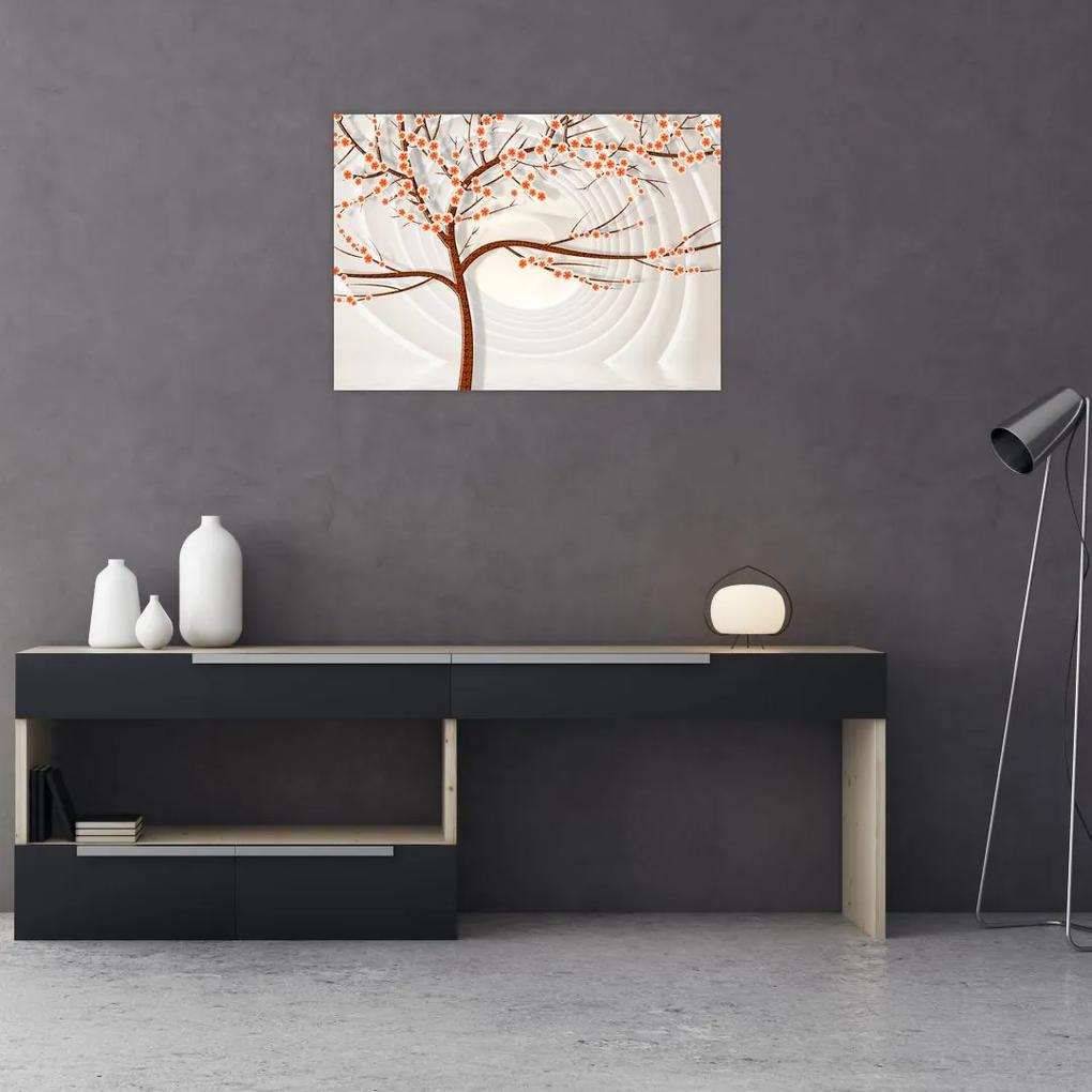Sklenený obraz - Strom v nekonečne (70x50 cm)