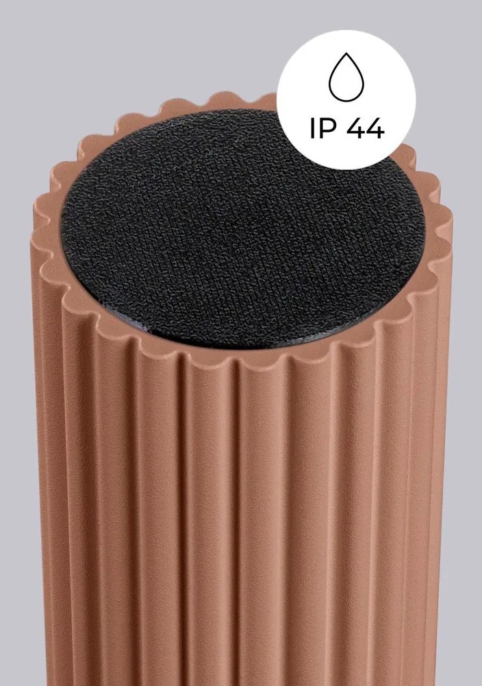 Svetlohnedé stropné svietidlo so skleneným tienidlom ø 12 cm Orbital – Sollux