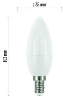 EMOS LED žiarovka True Light, E14, 4,2 W, 470lm, teplá biela