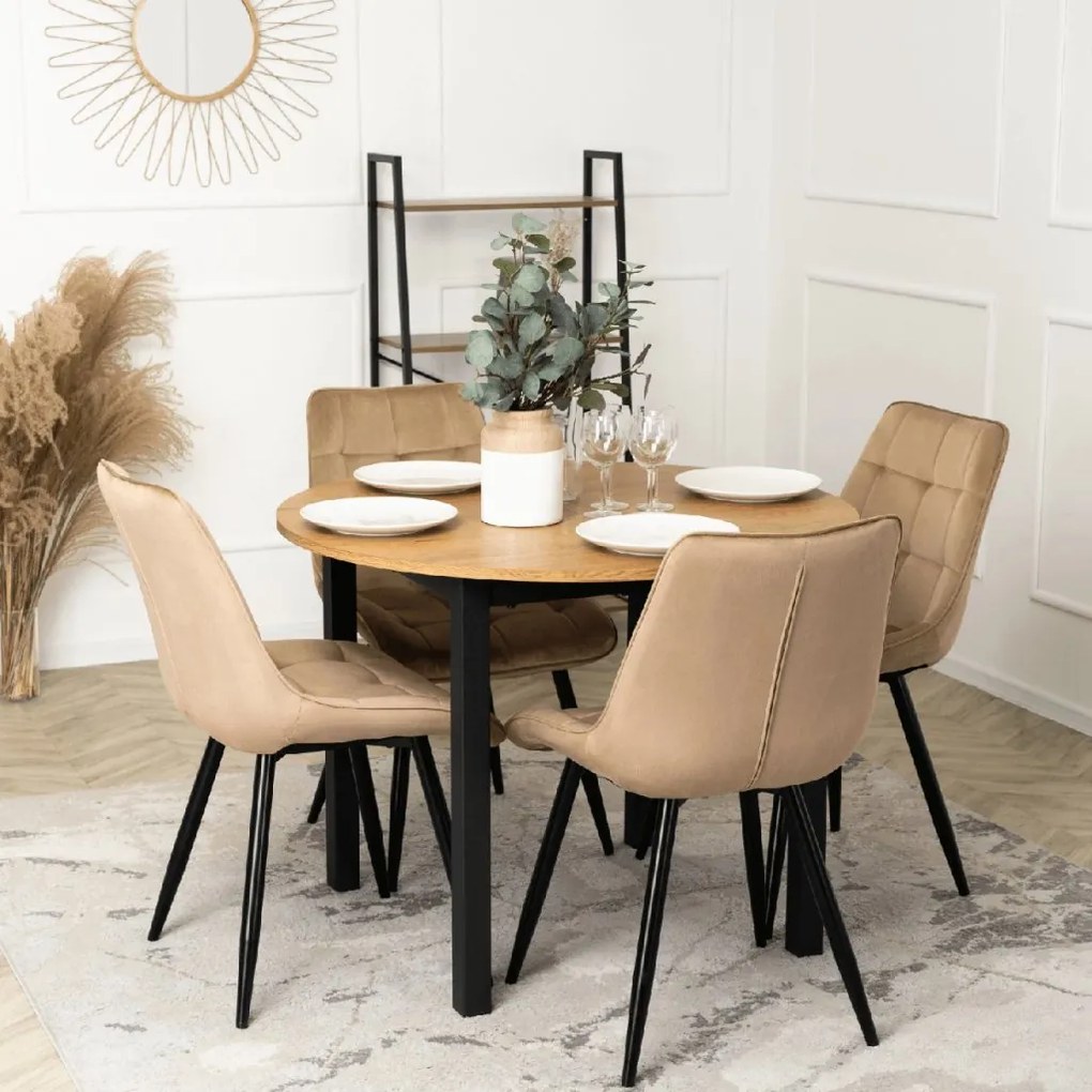 PROXIMA.store - Čalúnená jedálenská stolička RIO FARBA: béžová