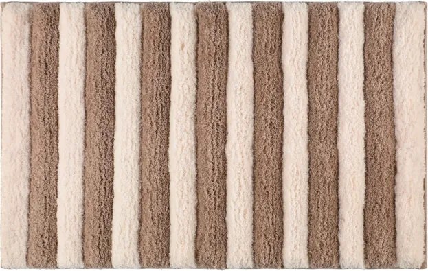 Kúpeľňový koberček HANKO béžový / biely