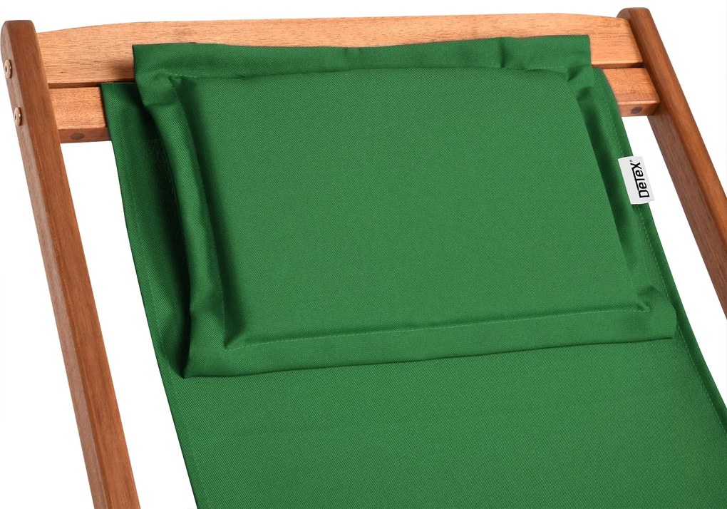 Záhradné lehátko SIENA, 65x87x102cm, zelená Casaria