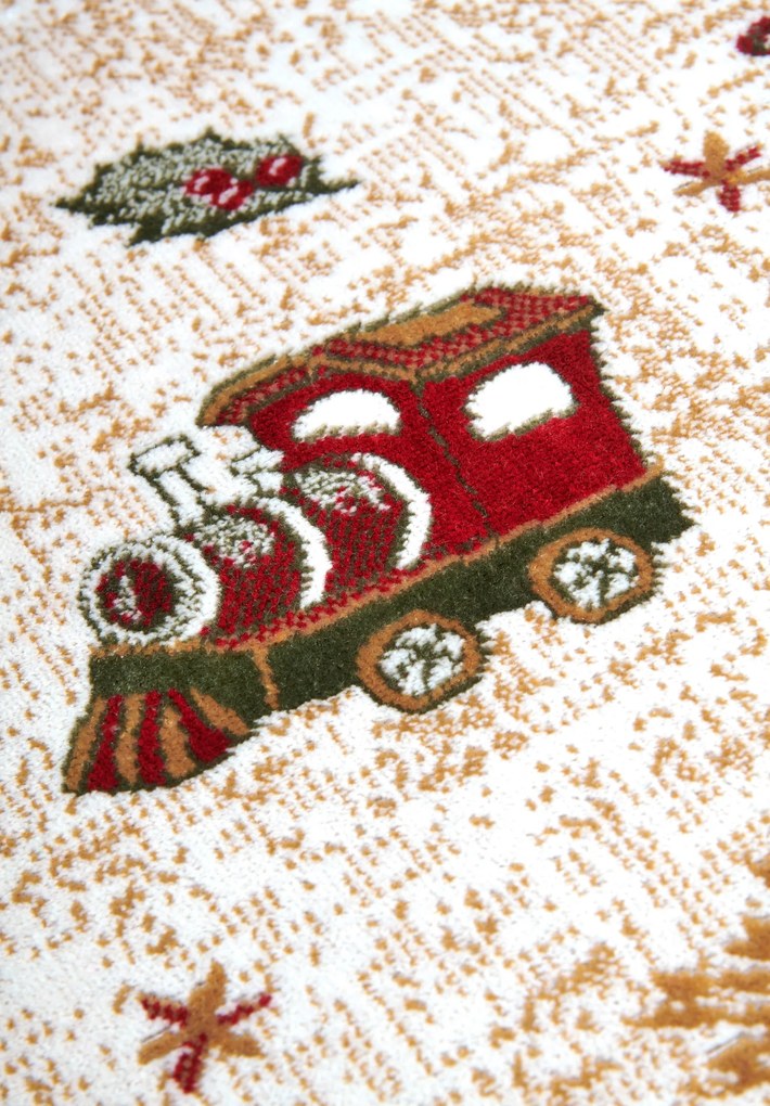 Villeroy & Boch, Kusový koberec Villeroy & Boch Toy's delight so strihaným vlasom 106217 Red, Multicolor kruh, 160x160 (priemer) kruh, červená, obývacia izba