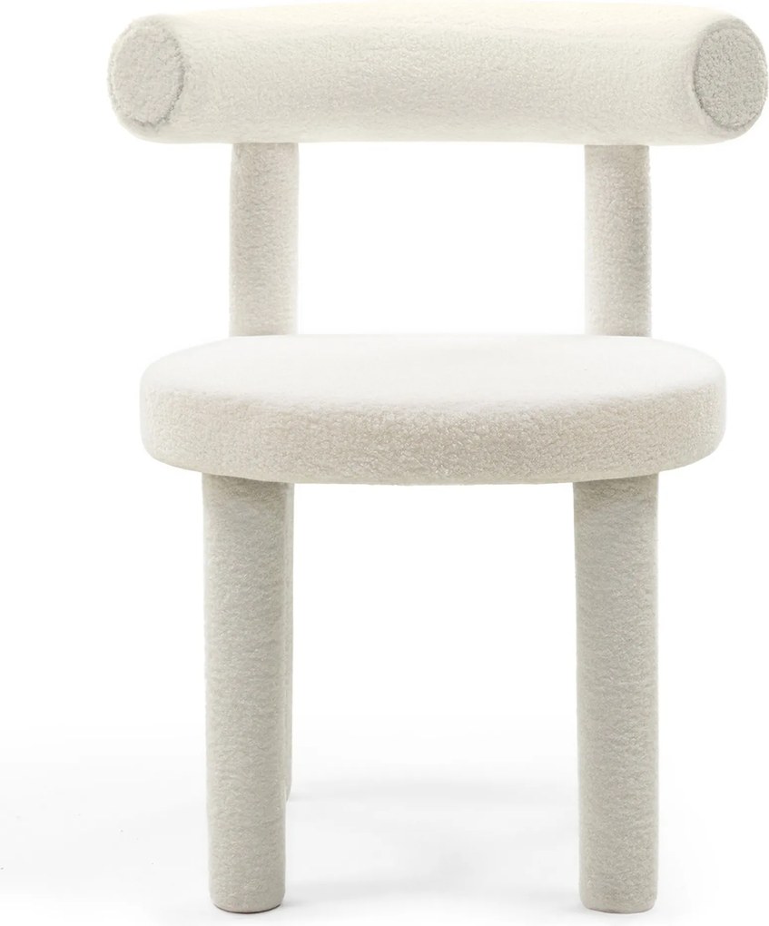 Jedálenská stolička PEDRO bouclé ecru