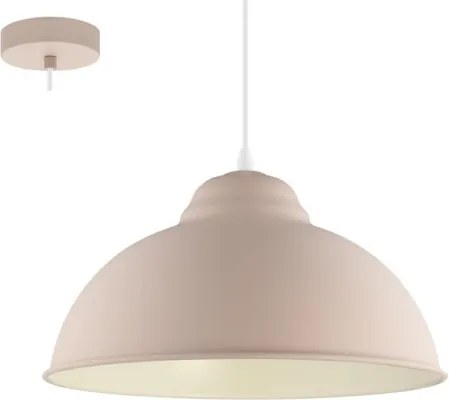 Eglo 54964 - Luster na lanku TRURO-P 1xE27/60W/230V ružová