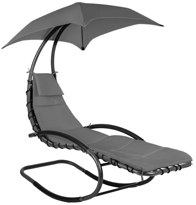 ZÁHRADNÉ HOJDACIE KRESLO MOLLY ŠEDÉ