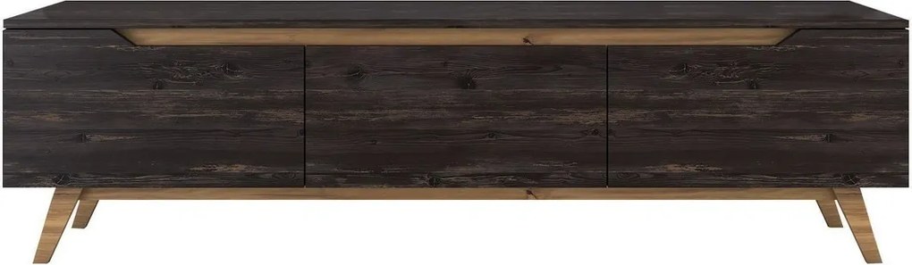 Televízny stolík Dita Black and Walnut