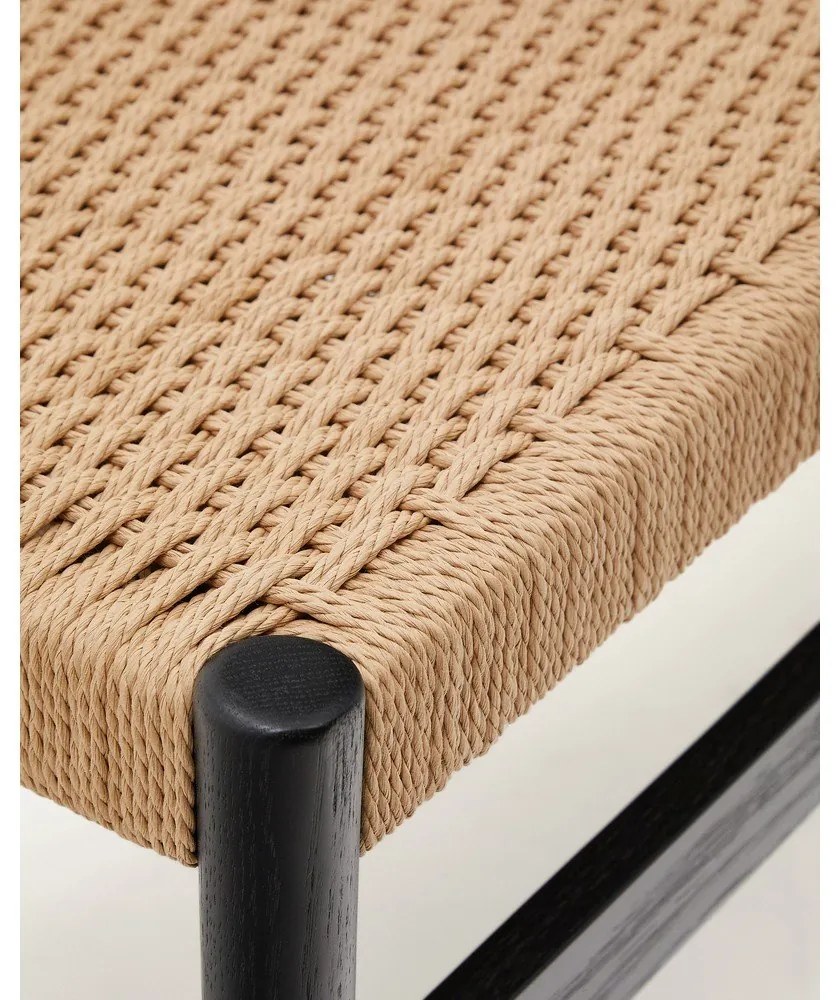 Lavica v čierno-prírodnej farbe Zaide – Kave Home