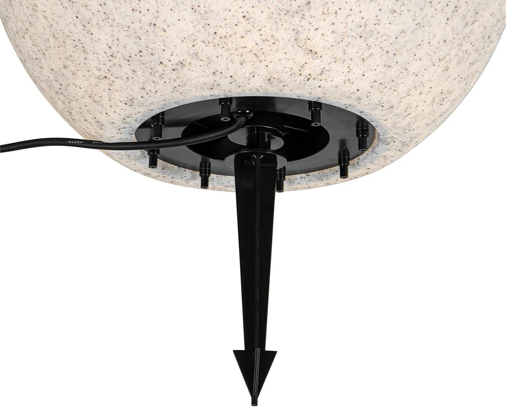 Inteligentné vonkajšie svietidlo sivé 45 cm IP65 vrátane LED - Nura