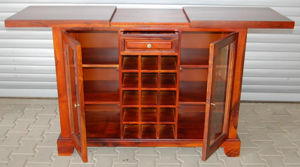 furniture-nabytek.cz - Domácí bar 120x90x50 z dřeva palisandr