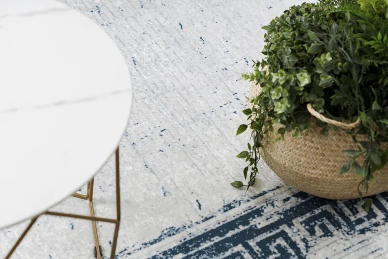 Dywany Łuszczów, Kusový koberec ANDRE Greek 1213, 160x220, modrá, chodba / predsieň