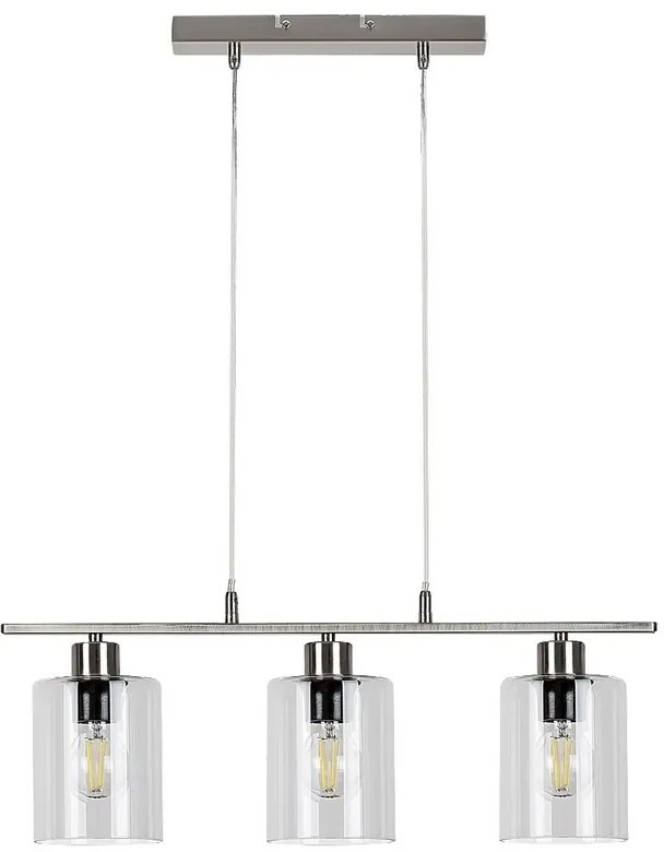 Rabalux MIROSLAW závesné svietidlo max. 3x40W | E27 | IP20 - saténový chróm