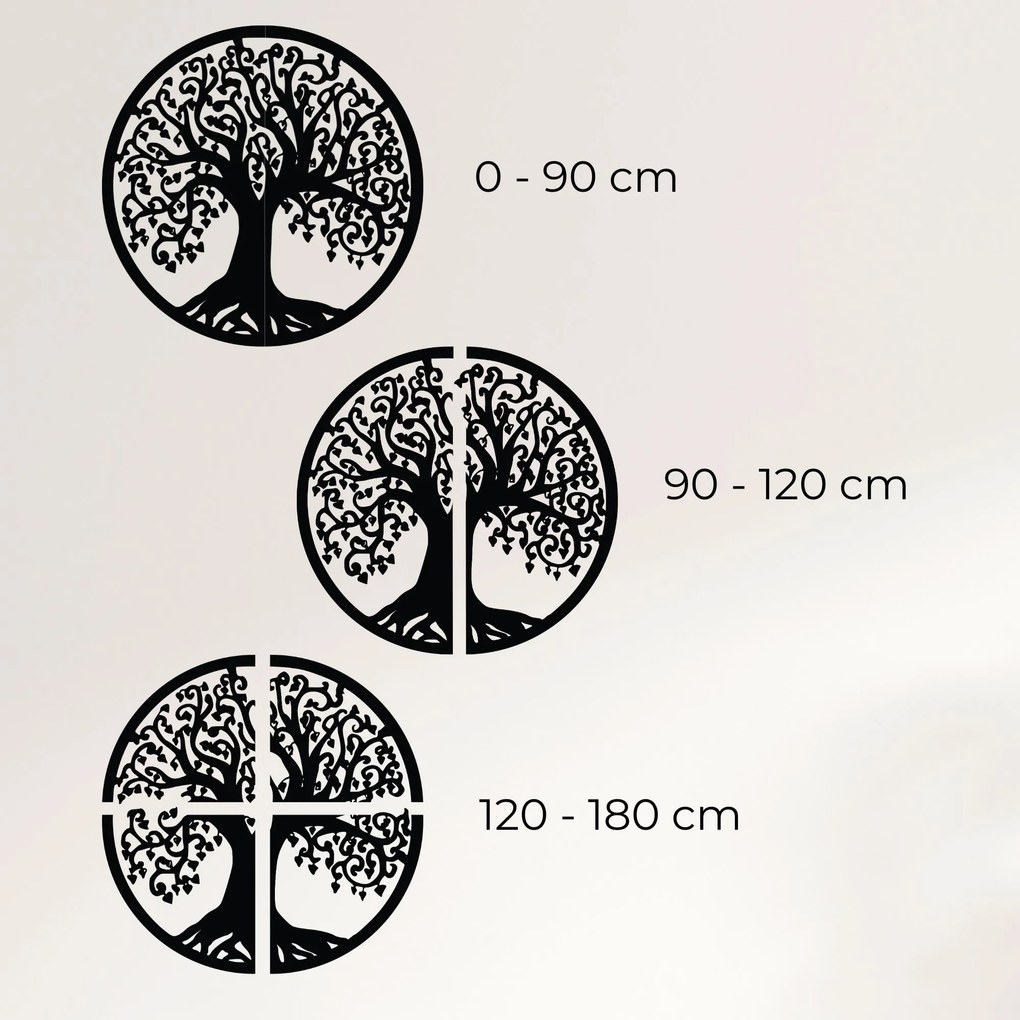 Drevená dekorácia na stenu strom života - FLOREO: Preglejka Topoľ - Honey 3071 20 cm 3811-95197 PR0211