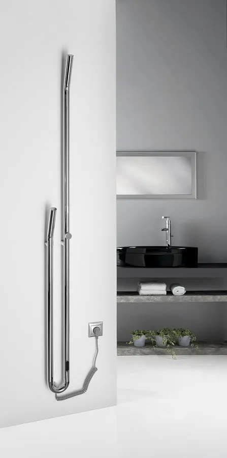 Sapho Sapho, DUOPASSO elektrický sušiak uterákov s časovačom, 122x1700mm, 45 W, chróm, ER730