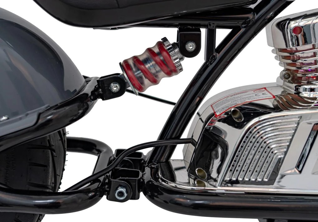 Ramiz Motocykel Chopper Warrior sivý