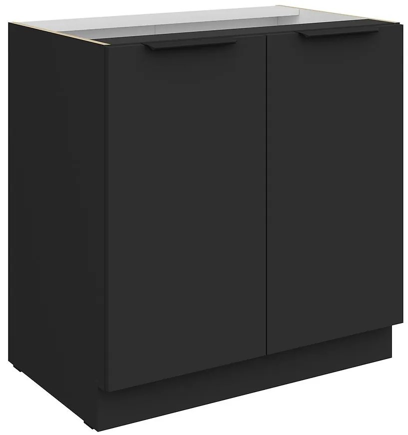 Kuchynská skrinka Aria-Bl/Bl Anti Fingerprint 80d 2f Bb