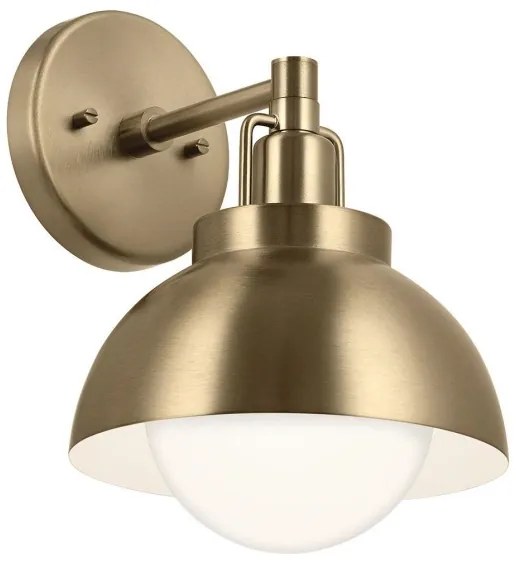 Kichler KL-NIVA-1W-1P-CPZ - Nástenná lampa NIVA 1xE27/40W/230V mosadz