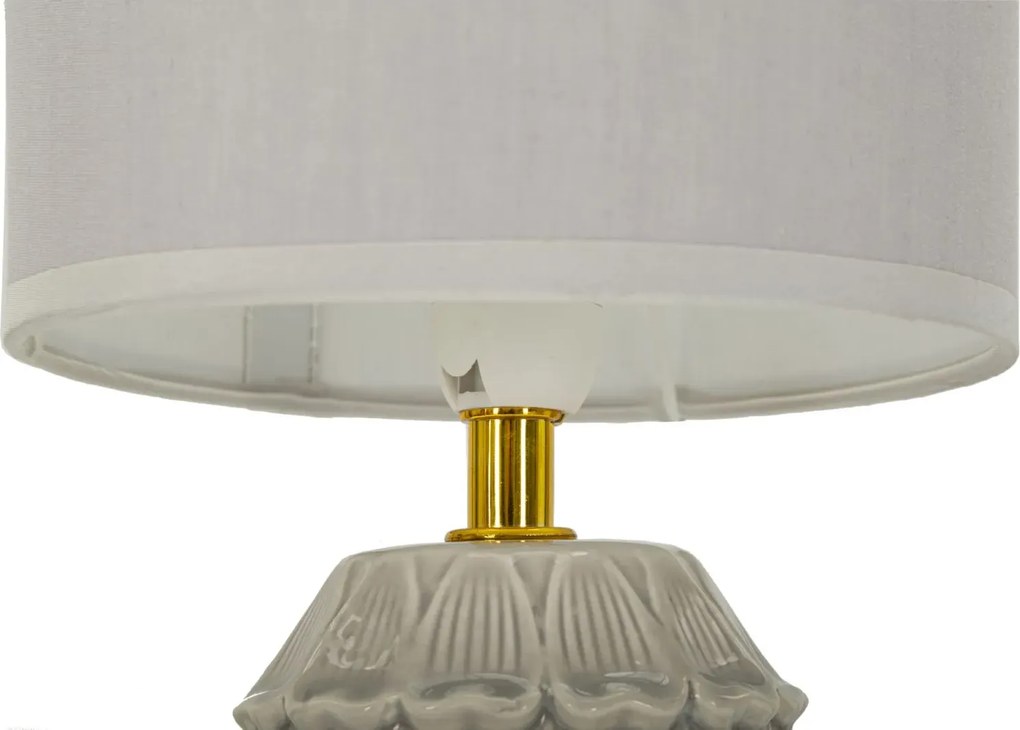 Stolná lampa Pigny 30,5 cm sivá
