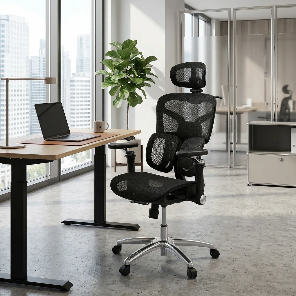 Kancelárska stolička LEVEL, sivá