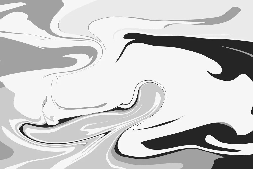 Obraz abstraktný vzor v čiernobielom prevedení Varianta: 120x80
