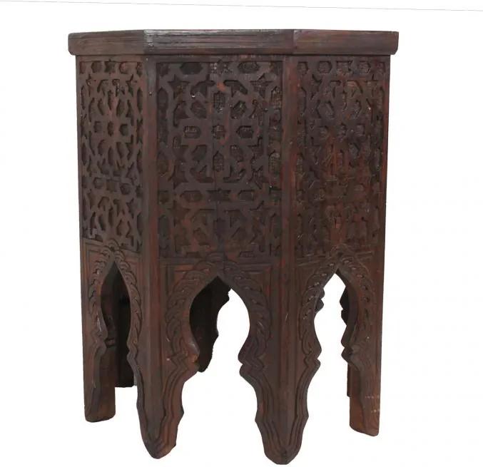Marocký dřevěný stolek "Malik"