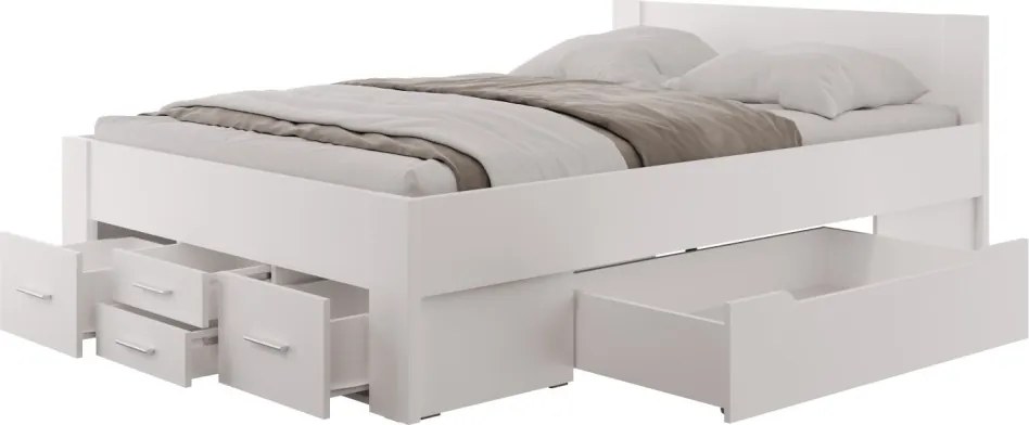 Postel Iwetta 140x200 cm, biela