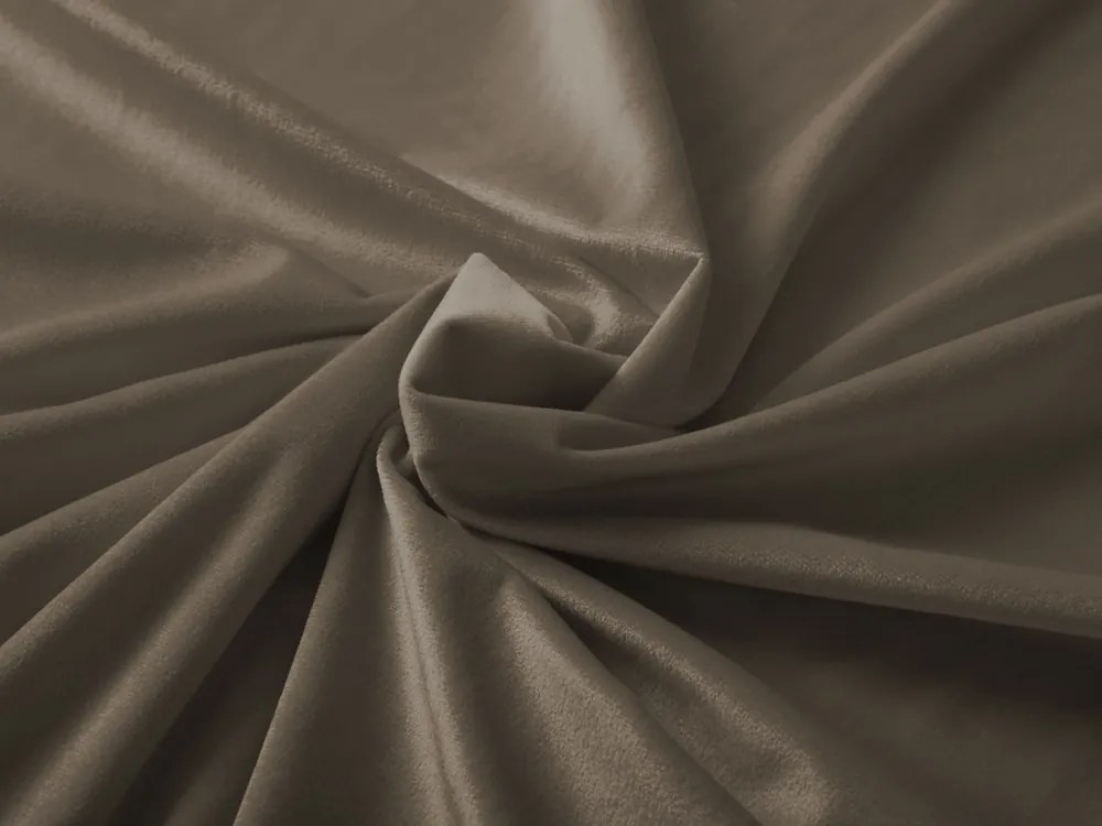 Biante Zamatový záves SV-031 Hnedá khaki 140x150 cm