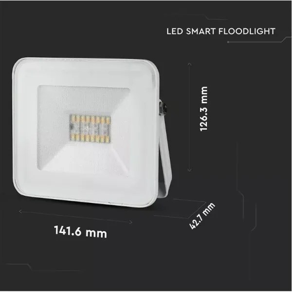 LED RGB Inteligentný stmievateľný RGB reflektor LED/20W/230V IP65 biela