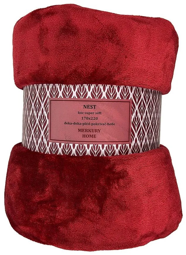 Deka Nest Super Soft bordová 170x220 Merkury Home