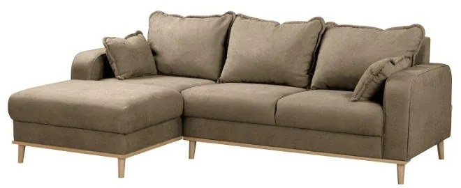 Svetlohnedá rohová pohovka (ľavý roh) Beata - Ropez